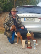 Piirinmesteri 2025 Kaspilanmäen Domina, om. Susanne ja Tero varis